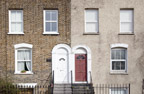 Photograph of a row of houses