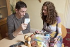 Photograph of a couple at home